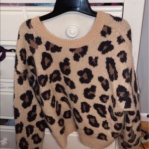 Leopard print sweater